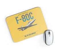 Thumbnail for F-80C Shooting Star design on yellow rectangle mouse pad
