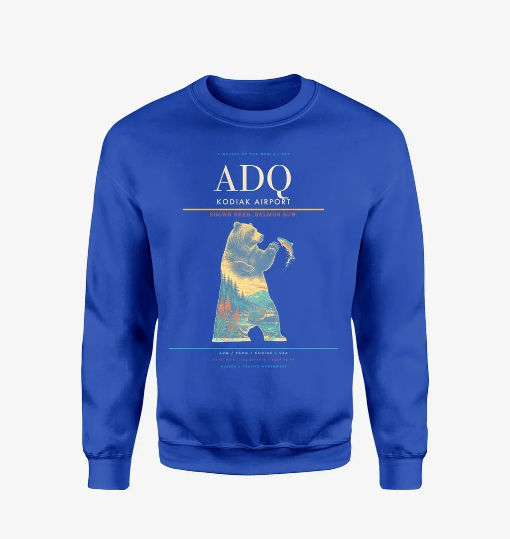 Kodiak Airport ADQ Sweatshirt - Blue