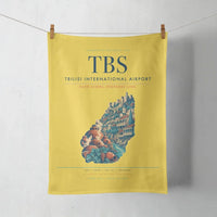 Thumbnail for Tbilisi International Airport (TBS) design on yellow towel