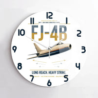 Thumbnail for FJ-4B Fury design on white no frame wall clock