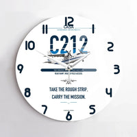 Thumbnail for CASA C-212-400 Aviocar design on white no frame wall clock