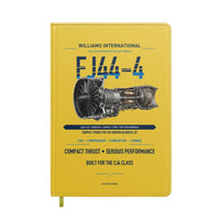 Thumbnail for FJ44-4 design on yellow notebook