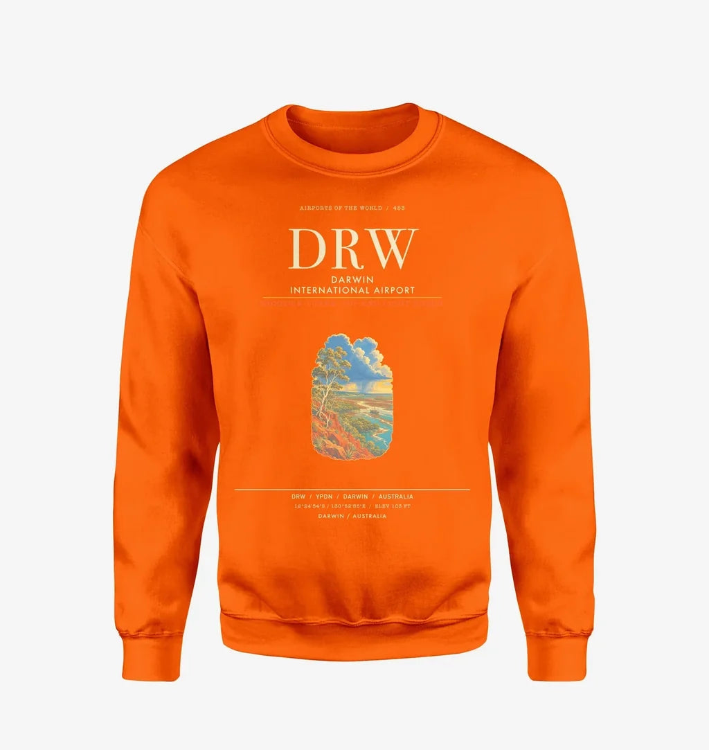Darwin International Airport DRW Sweatshirt - Orange