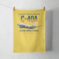 Thumbnail for C-40A Clipper Fleet Logistics Ready design on yellow towel