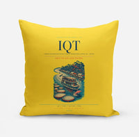 Thumbnail for Coronel FAP Francisco Secada Vignetta International Airport (IQT) design on yellow pillow