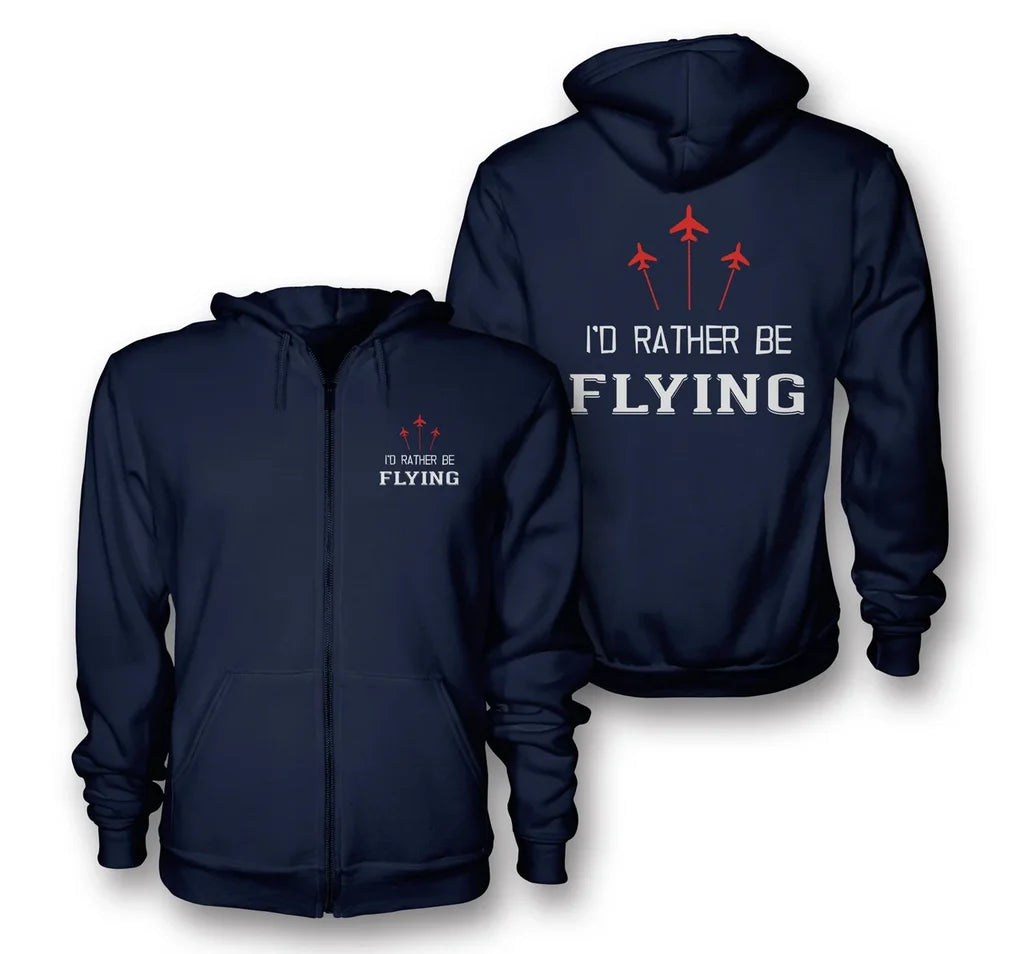 I'd Rather Be Flying Hoodie - view 3