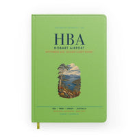 Thumbnail for Hobart Airport (HBA) design on light green notebook
