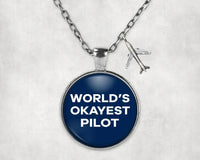 Thumbnail for World's Okayest Pilot Necklace - view 3