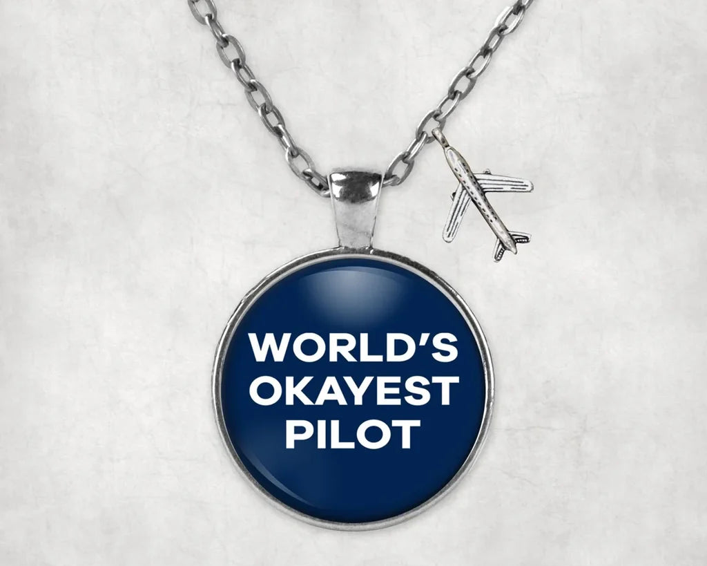 World's Okayest Pilot Necklace - view 3