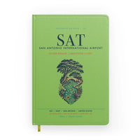 Thumbnail for San Antonio International Airport (SAT) design on light green notebook