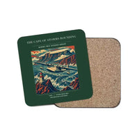 Thumbnail for The Cape Of Storms Rounding - Designed Coasters design on dark green 1-piece