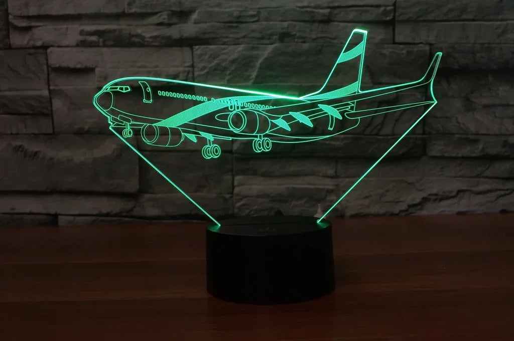 Customisable Boeing 737 3D Lamp - view 4