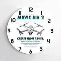 Thumbnail for DJI Mavic Air 2 design on white no frame wall clock