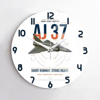 Thumbnail for Saab AJ 37 Viggen design on white no frame wall clock