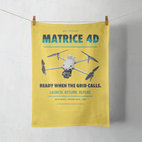 Thumbnail for DJI Matrice 4D design on yellow towel