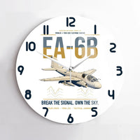 Thumbnail for EA-6B Prowler design on white no frame wall clock