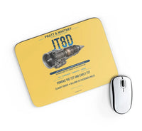 Thumbnail for JT8D design on yellow rectangle mouse pad