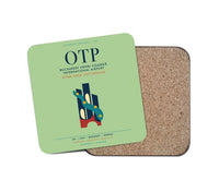 Thumbnail for Bucharest Henri Coandă International Airport (OTP) design on light green 1 piece coaster