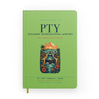 Thumbnail for Panama City Tocumen International Airport (PTY) design on light green notebook