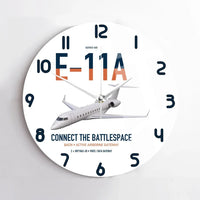 Thumbnail for E-11A BACN design on white no frame wall clock