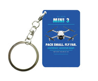 Thumbnail for DJI Mini 3 Key Chain design on blue key chain
