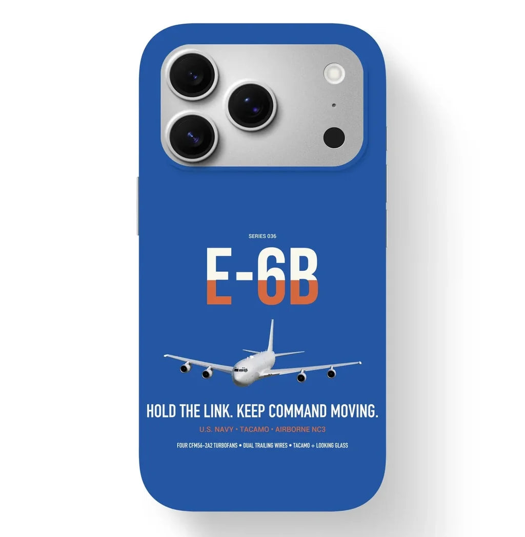 E-6B Mercury design on blue magsafe iphone case, for iPhone 17 Pro