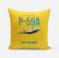 Thumbnail for P-59A Airacomet design on yellow pillow