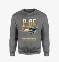 Thumbnail for Curtiss P-6E Hawk design on gray sweatshirt