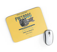 Thumbnail for PW1900G design on yellow rectangle mouse pad