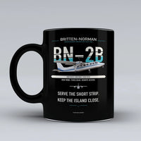 Thumbnail for BN-2B-26 Islander Mug design on black britten norman