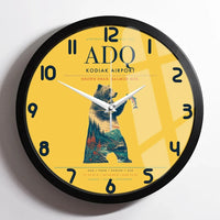 Thumbnail for Kodiak Airport ADQ Wall-Clock Framed - Yellow