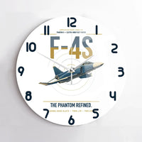 Thumbnail for F-4S Phantom II design on white no frame wall clock