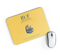 Thumbnail for Buffalo Niagara International Airport (BUF) design on yellow rectangle mouse pad