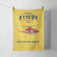 Thumbnail for SUBARU Bell 412EPX design on yellow towel