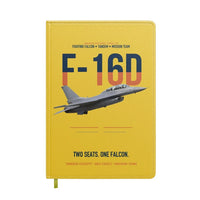 Thumbnail for F-16D Fighting Falcon Two Seats One Falcon design on yellow notebook