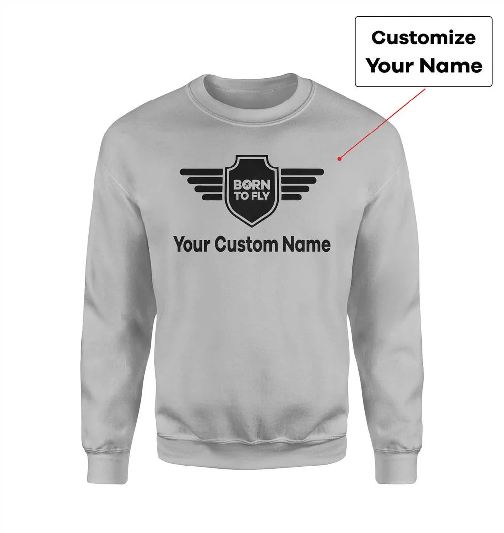 Customisable Name & Big Badge 3D Sweatshirt - view 3