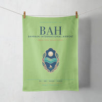 Thumbnail for Bahrain International Airport (BAH) design on light green towel