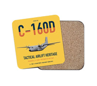 Thumbnail for Transall C-160D design on yellow 1 piece coaster