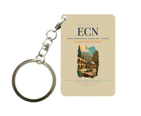 Thumbnail for Ercan International Airport (ECN) design on beige key chain