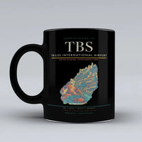 Thumbnail for International Airport TBS Mug design on black tbilisi
