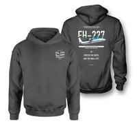 Thumbnail for Fairchild Hiller FH-227B design on dark gray hoodie