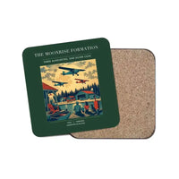 Thumbnail for The Moonrise Formation - Designed Coasters design on dark green 1-piece