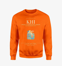 Thumbnail for Jinnah International Airport Karachi KHI Sweatshirt - Orange