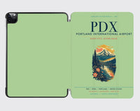 Thumbnail for Portland International Airport (PDX) design on light green ipad tablet case