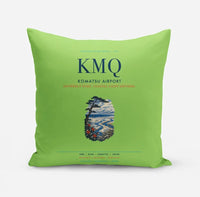 Thumbnail for Komatsu Airport (KMQ) design on light green pillow