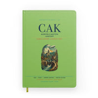Thumbnail for Akron-Canton Airport (CAK) design on light green notebook