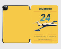 Thumbnail for Bombardier Learjet 24 design on yellow ipad tablet case