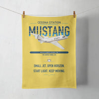 Thumbnail for Cessna Citation Mustang design on yellow towel