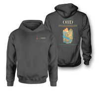Thumbnail for Ohrid St. Paul the Apostle Airport (OHD) design on dark gray double-side hoodie
