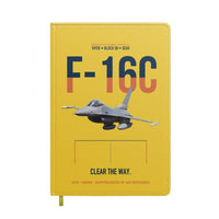 Thumbnail for F-16C Block 50 Clear The Way design on yellow notebook